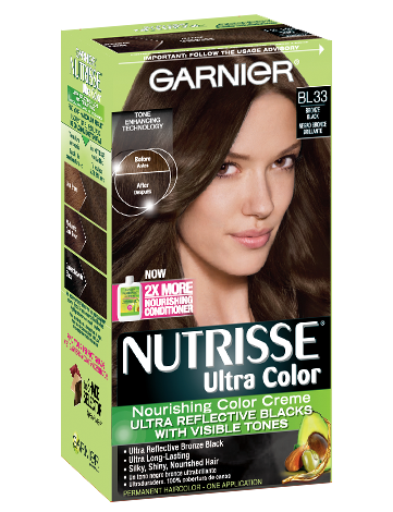 Garnier Nutrisse Ultra Color BL33 - Reflective Bronze Black - Nourishing Color Cream Permanent Hair Color